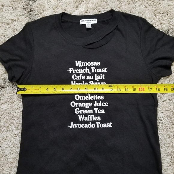 Sub_Urban Riot Black Graphic Tee Shirt - Picture 5 of 6